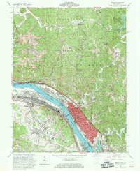 Ironton 1961 topographic map thumbnail