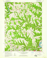 Knoxville 1958 topographic map thumbnail