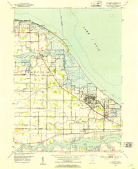 Lacarne 1952 topographic map thumbnail