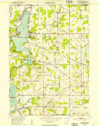Lake Milton 1952 topographic map thumbnail