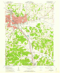 Lancaster 1961 topographic map thumbnail