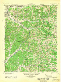 Laurelville 1944 topographic map thumbnail