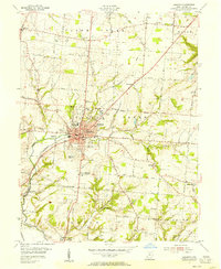Lebanon 1955 topographic map preview