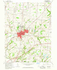 Lebanon 1966 topographic map thumbnail