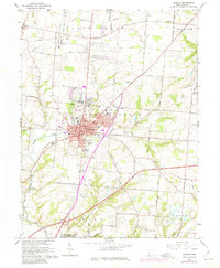 Lebanon 1966 topographic map thumbnail