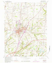 Lebanon 1966 topographic map thumbnail