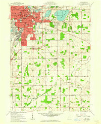 Lima 1961 topographic map thumbnail