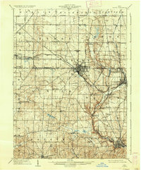 Lisbon 1909 topographic map preview