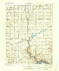 Loramie 1909 topographic map thumbnail