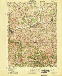 Loudonville 1943 topographic map thumbnail