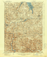 Loudonville 1914 topographic map thumbnail