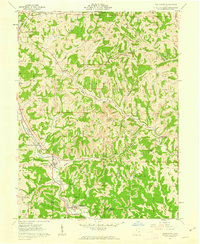 Macksburg 1961 topographic map thumbnail