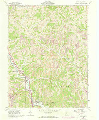 Macksburg 1961 topographic map thumbnail