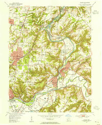 Madeira 1953 topographic map thumbnail