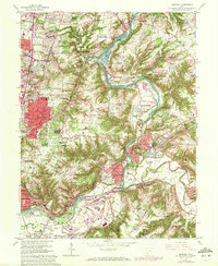 Madeira 1961 topographic map thumbnail