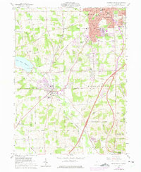 Mansfield South 1961 topographic map thumbnail