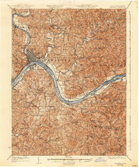 Marietta 1927 topographic map thumbnail