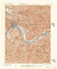 Marietta 1927 topographic map thumbnail