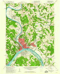 Marietta 1957 topographic map thumbnail