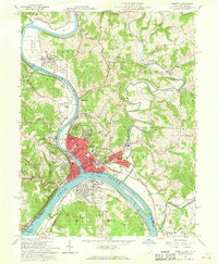 Marietta 1957 topographic map thumbnail