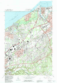 Mentor 1963 topographic map thumbnail
