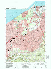 Mentor 1994 topographic map thumbnail