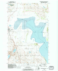 Minnewaukan East 1994 topographic map thumbnail