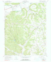 Morgantown 1961 topographic map thumbnail