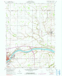 Napoleon East 1960 topographic map thumbnail