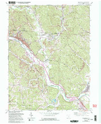 Nelsonville 1961 topographic map thumbnail