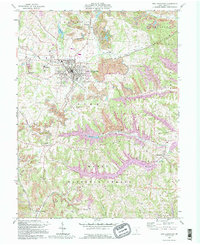 New Lexington 1992 topographic map thumbnail