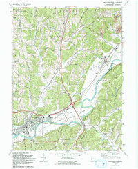 Newcomerstown 1993 topographic map thumbnail