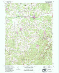 Junction City 1961 topographic map thumbnail