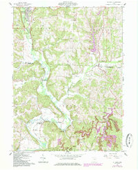 Killbuck 1962 topographic map thumbnail