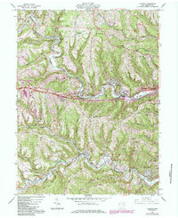 Lansing 1960 topographic map thumbnail