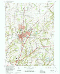 Lebanon 1966 topographic map preview