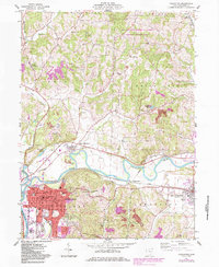 Coshocton 1961 topographic map preview