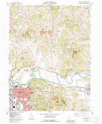Coshocton 1961 topographic map preview