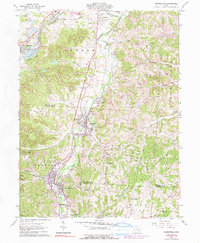 Crooksville 1961 topographic map thumbnail