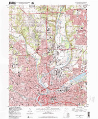Dayton North 1996 topographic map thumbnail