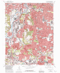 Dayton South 1966 topographic map thumbnail