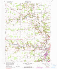 Defiance West 1960 topographic map thumbnail