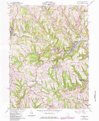 Dillonvale 1960 topographic map preview