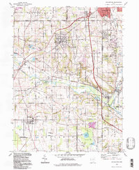 Doylestown 1994 topographic map thumbnail