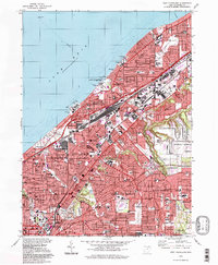 East Cleveland 1994 topographic map thumbnail