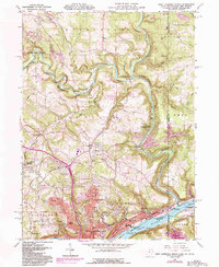 East Liverpool North 1960 topographic map thumbnail