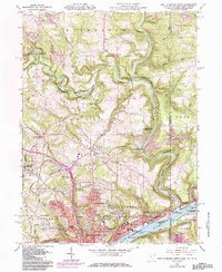 East Liverpool North 1960 topographic map thumbnail