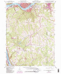 East Liverpool South 1960 topographic map thumbnail