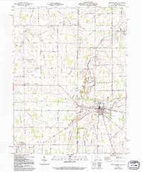 Fort Recovery 1960 topographic map thumbnail