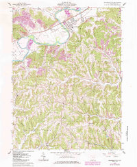 Gnadenhutten 1962 topographic map thumbnail